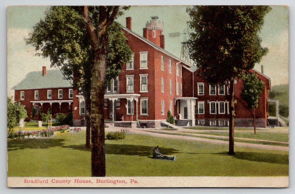 Burlington PA Pennsylvania Bradford County House Postcard C32