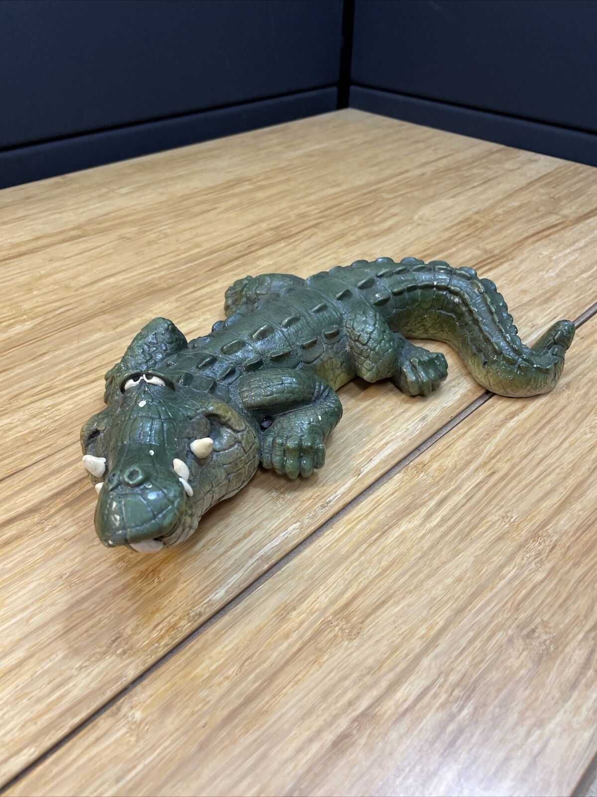 Vintage Silly Gator Alligator Heavy Figurine Resin KG JD