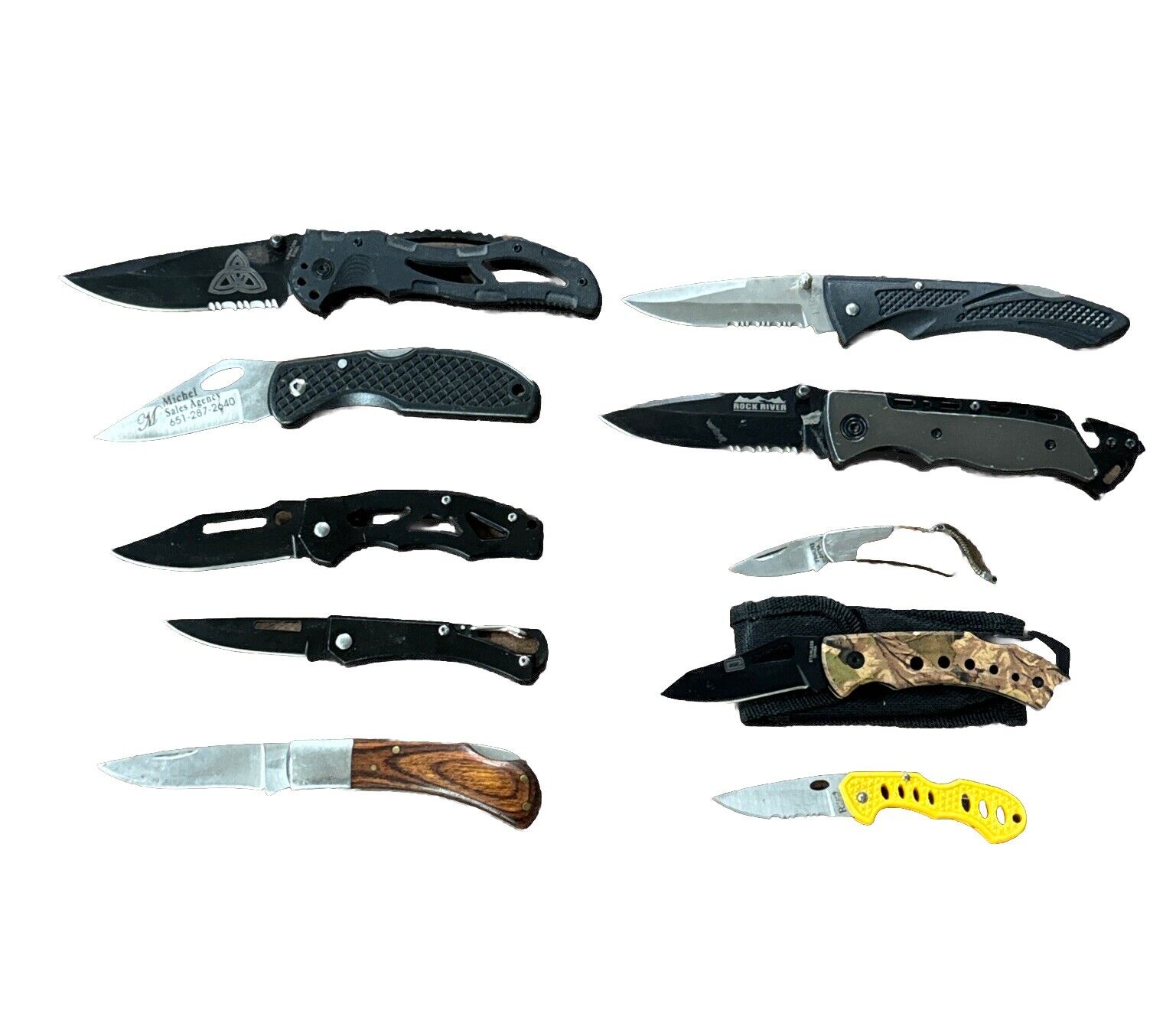 10 TSA Confiscated Single Blade Folding Knife Lot / Folder #3