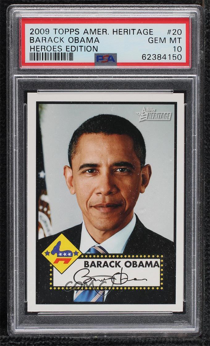2009 Topps Heritage American Heroes Edition Barack Obama #20 PSA 10 GEM MT 00ws