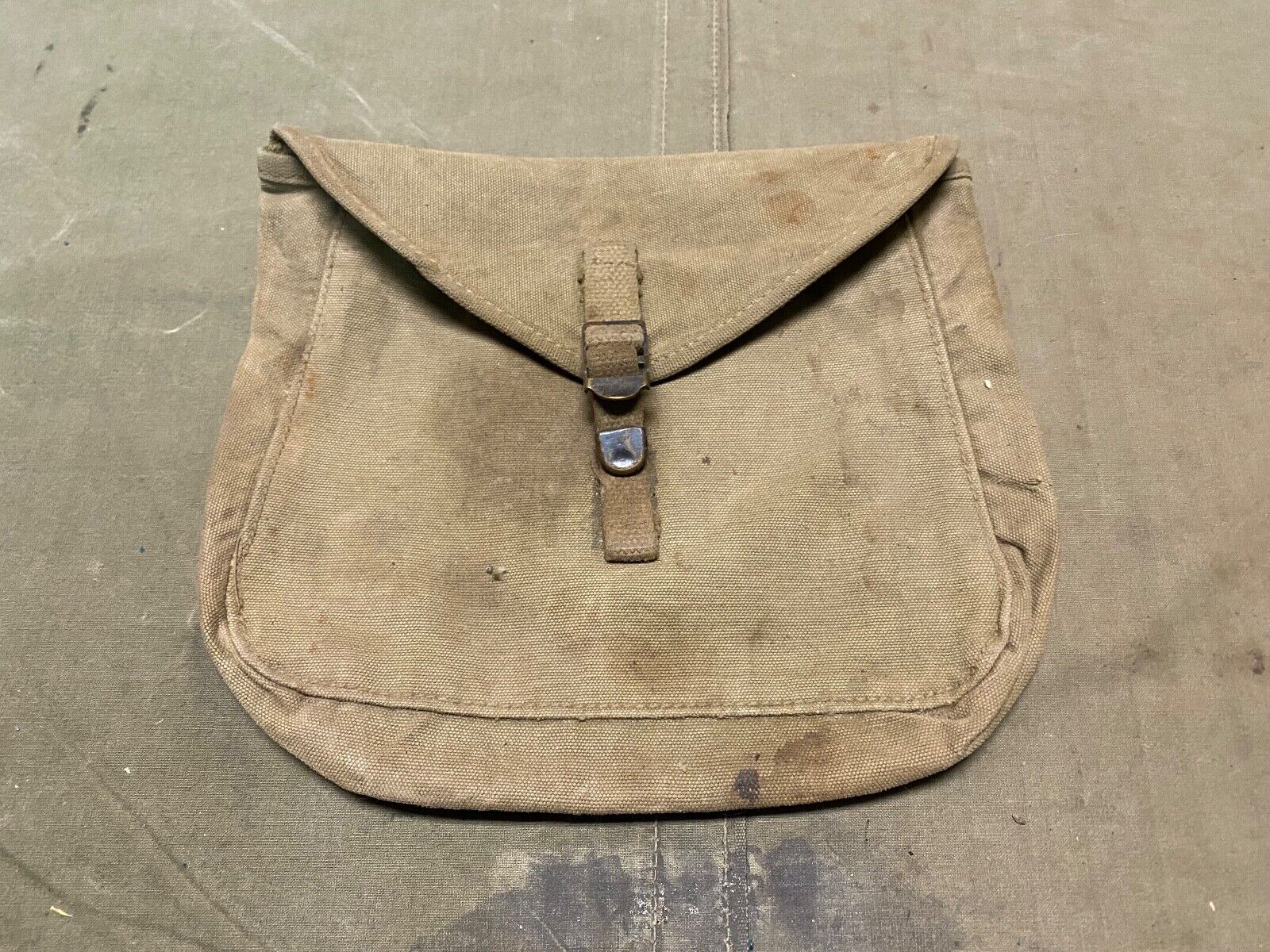 ORIGINAL WWII US ARMY M1928 HAVERSACK MESS KIT CARRY POUCH