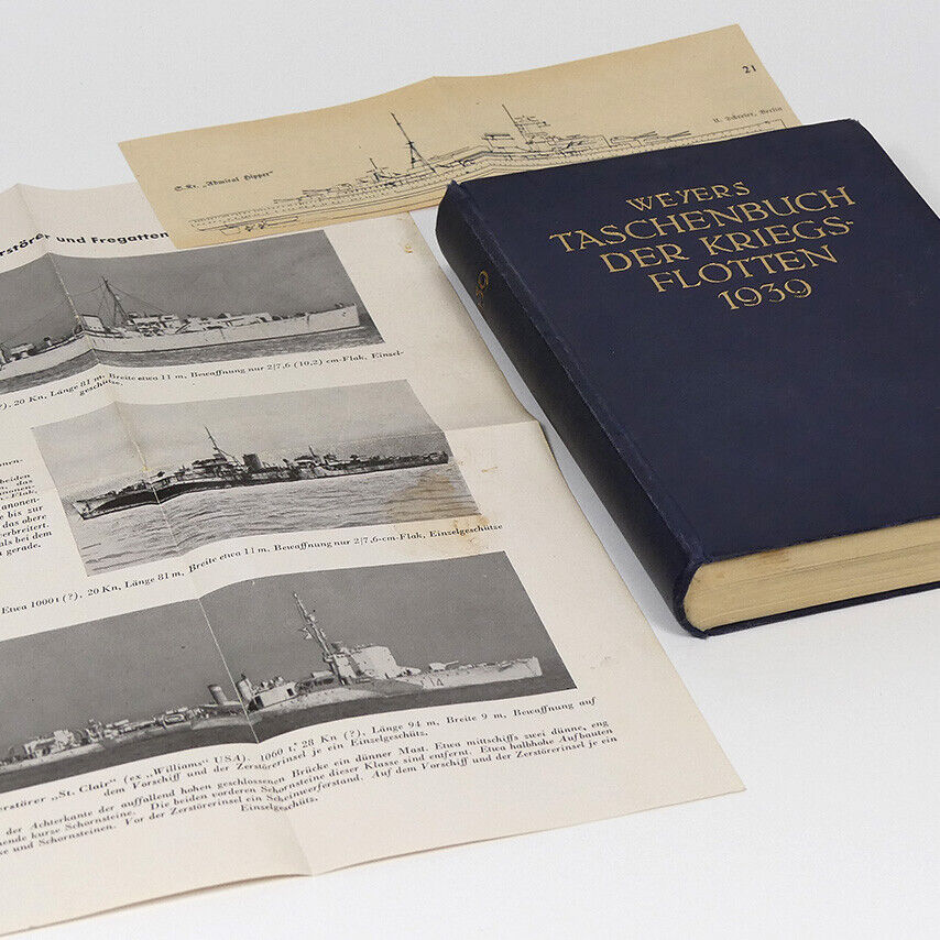 U-Boat Handbook Ship Identification w/1023 pics, 1939 Submarine U-Boot pre-WWII
