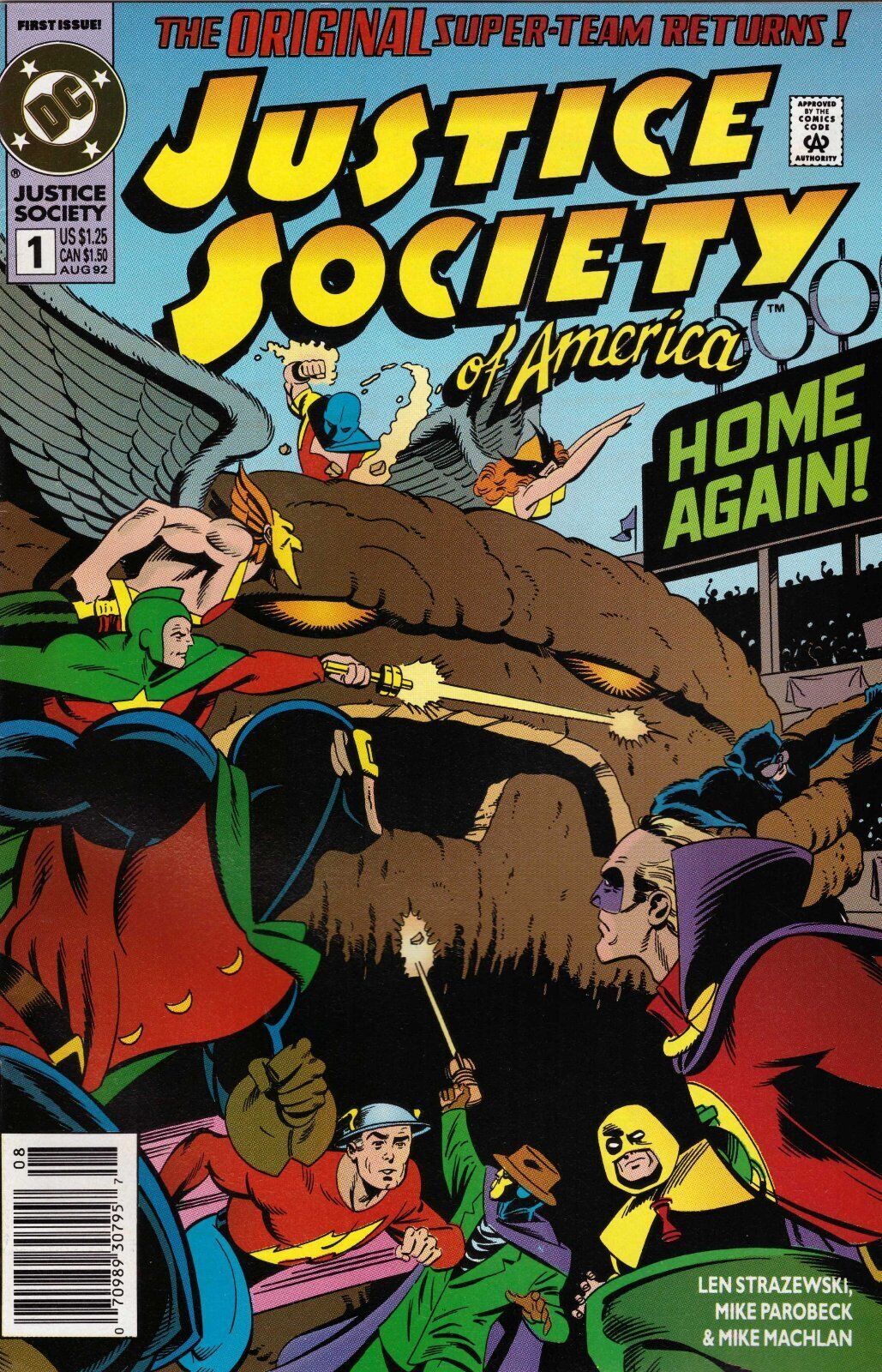 Justice Society of America #1 Newsstand Cover (1992-1993) DC Comics