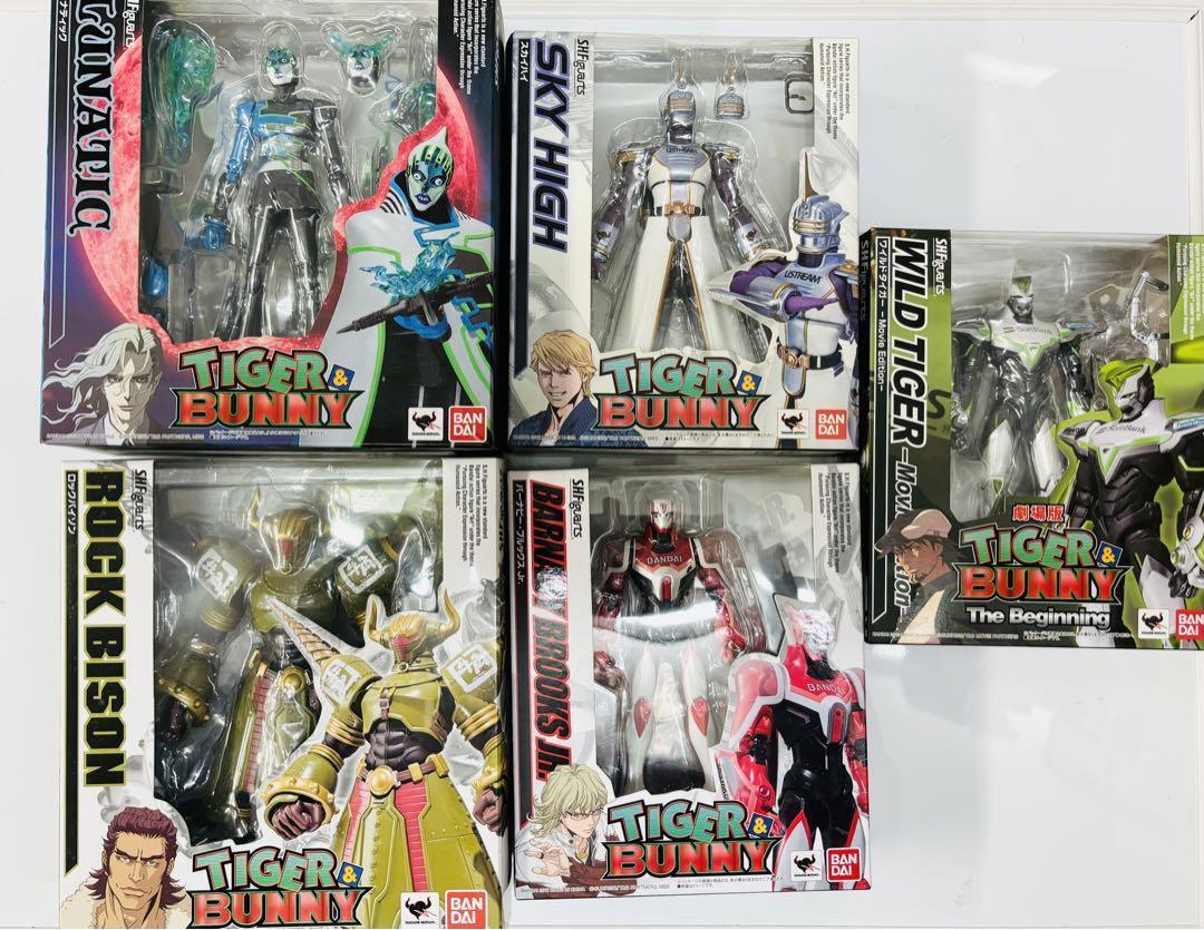 S.H. Figuarts Tiger & Bunny 5 characters  collectable Figure set TAMASHII WEB