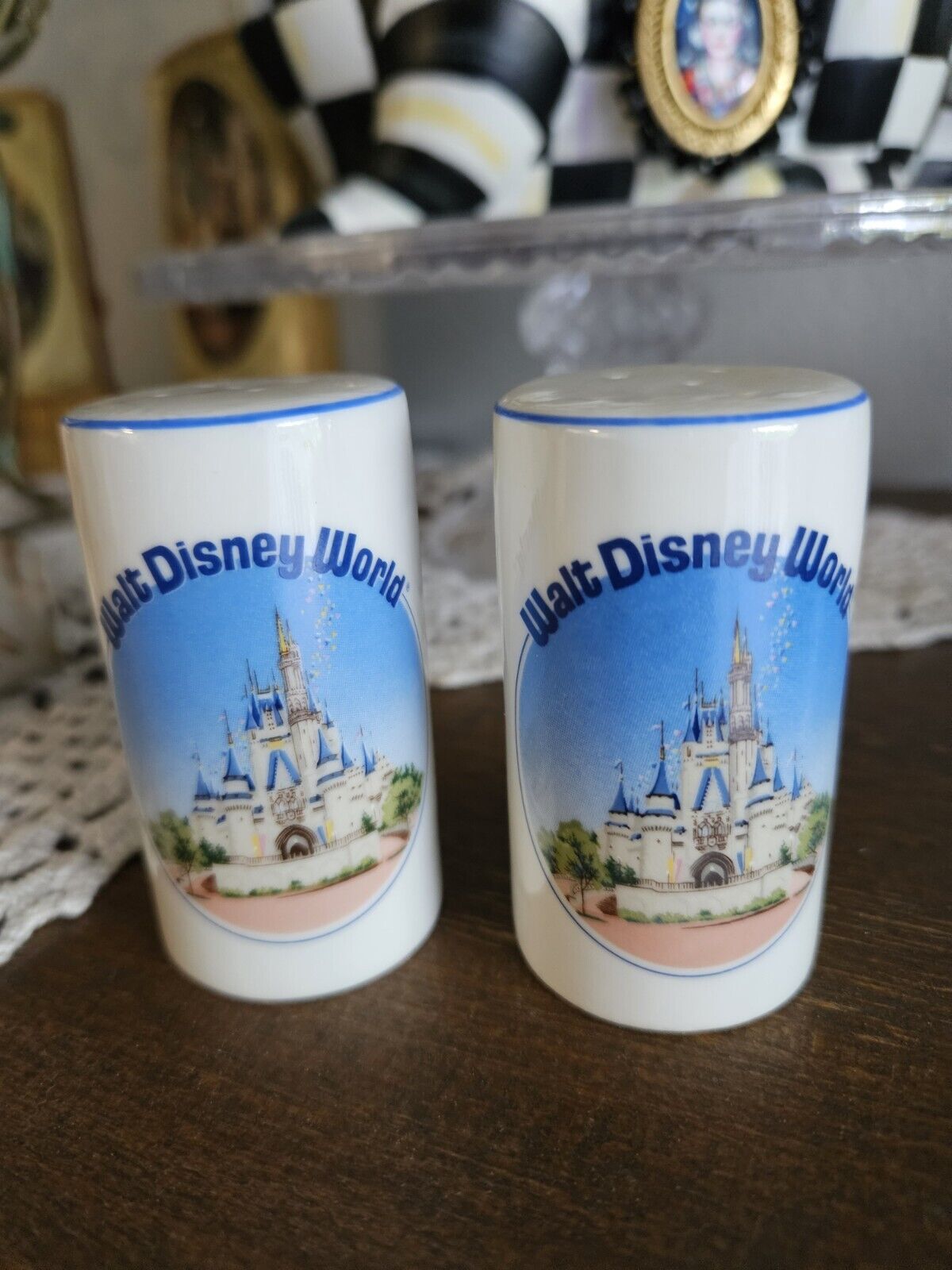 Vintage Walt Disney World Salt and Pepper Shakers Made In Japan