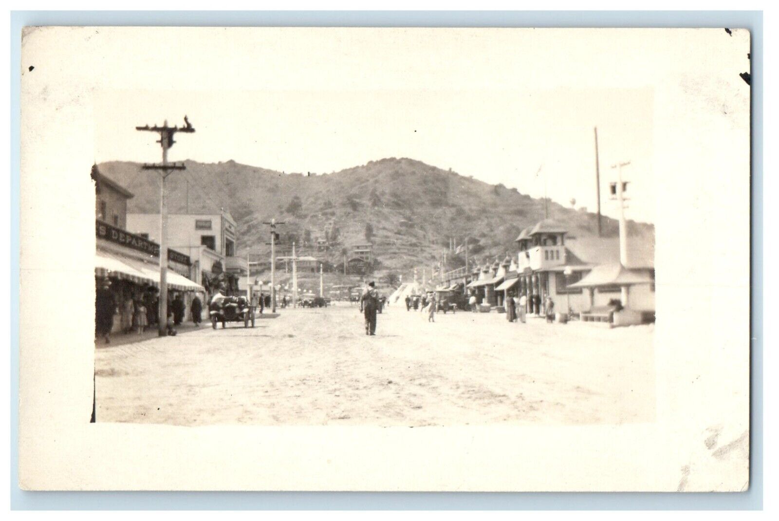 c1910's Western US Main Street Department Store RPPC Photo Antique Postcard