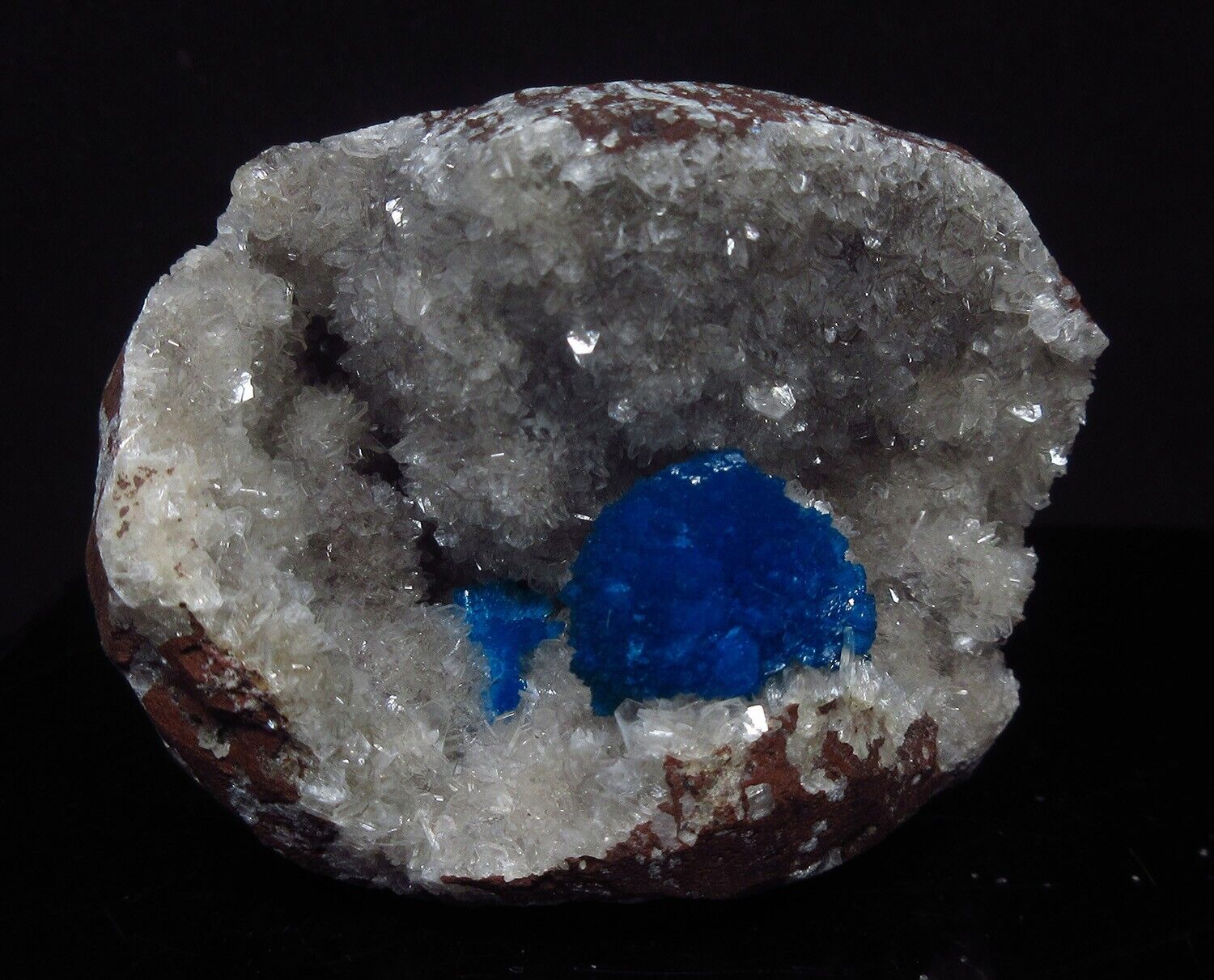 Cavansite on matrix of heulandite (non-precious natural stone) # 2079