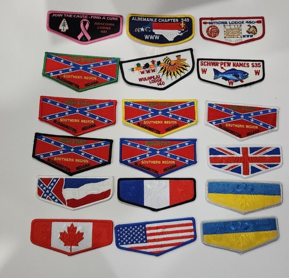 Lot of18  Order Of The Arrow Patches 
