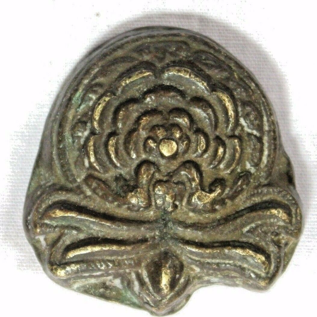 Dye Seal Stamp Of Beautiful Flower Design Print On Brass Seal  008