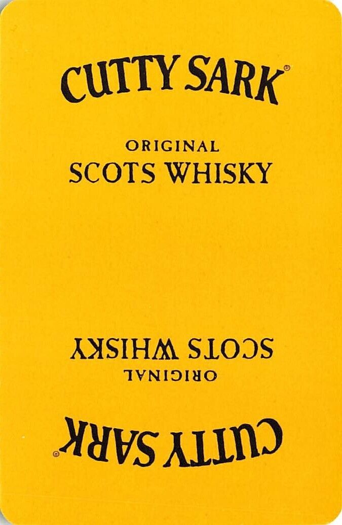 Cutty Sark Scotch Whiskey Single Swap Playing Card 