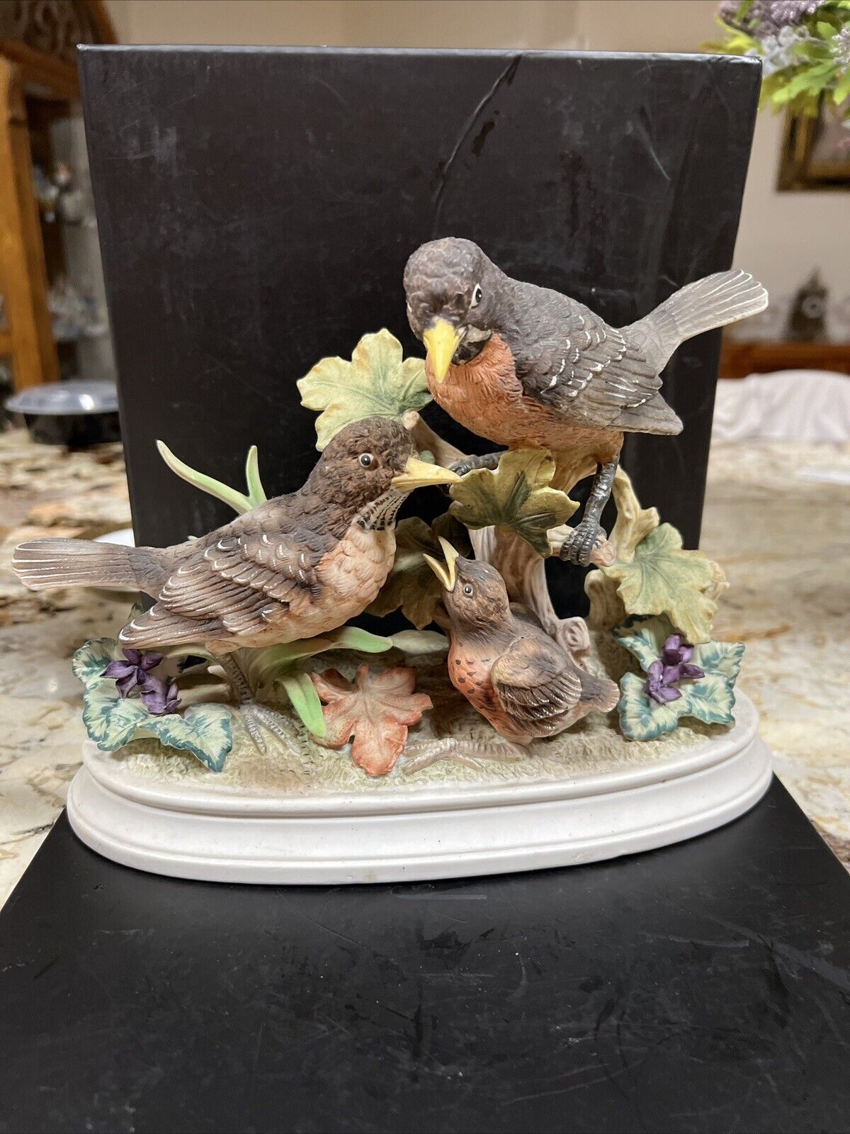Vintage Bird Collection “Robin “ By Jonathan Byron , Porcelain Figurine