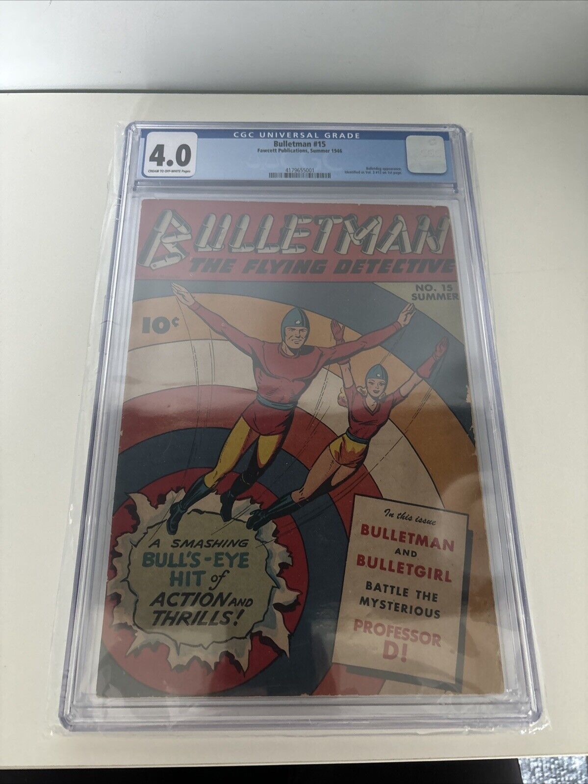 Bulletman #15 (1946) [Fawcett Publications] CGC 4.0