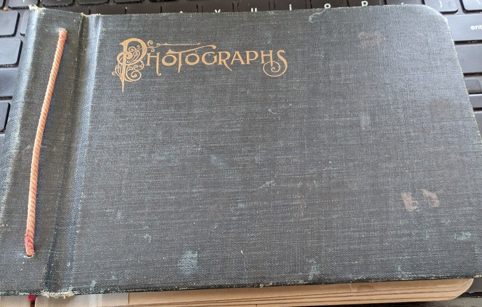 1890 Rare Photograph Album- Trip to the South-17 snaps in New Orleans-Levee Cool