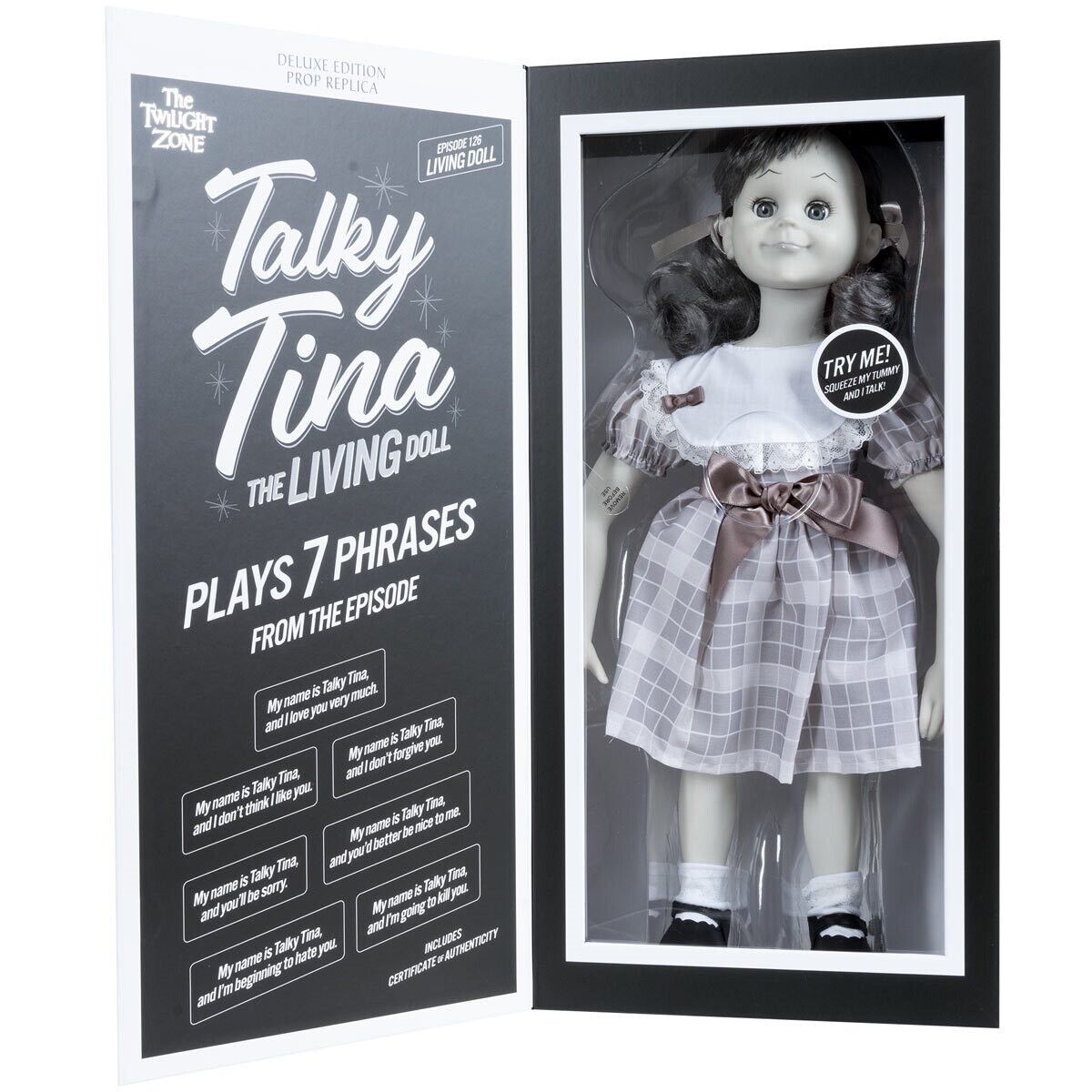 The Twilight Zone Talky Tina 18-Inch Prop Replica Doll Limited Edition 514/ 1004