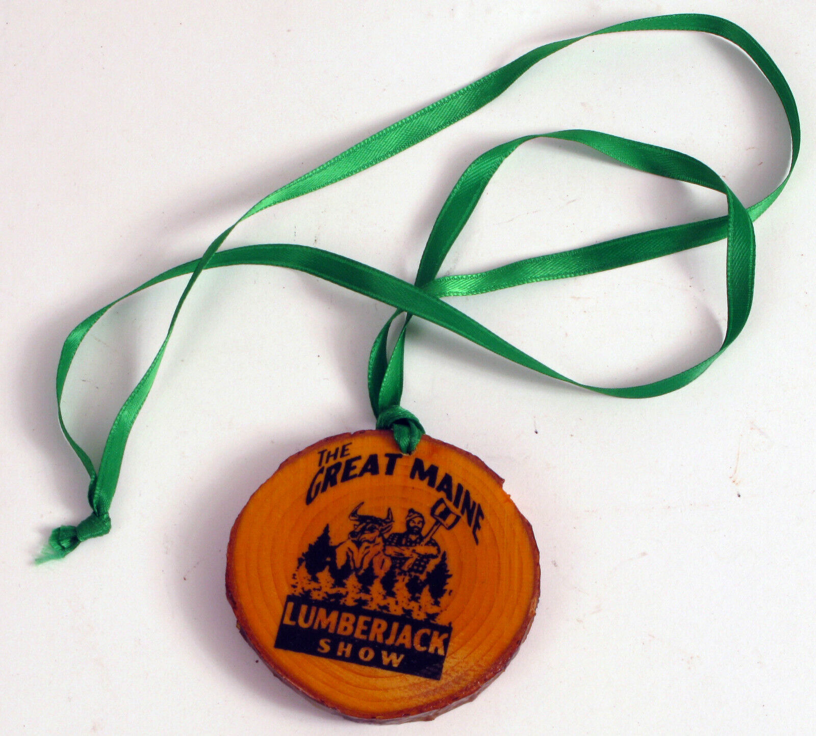 2007 Souvenir The Great Maine Lumberjack Show - Rare Wood Badge 