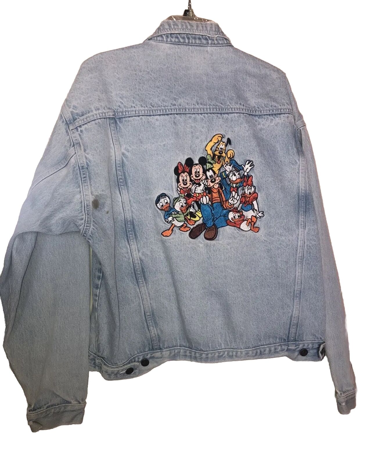 Vintage Disney Store Jean Jacket X-Large Mickey And Friends Nice