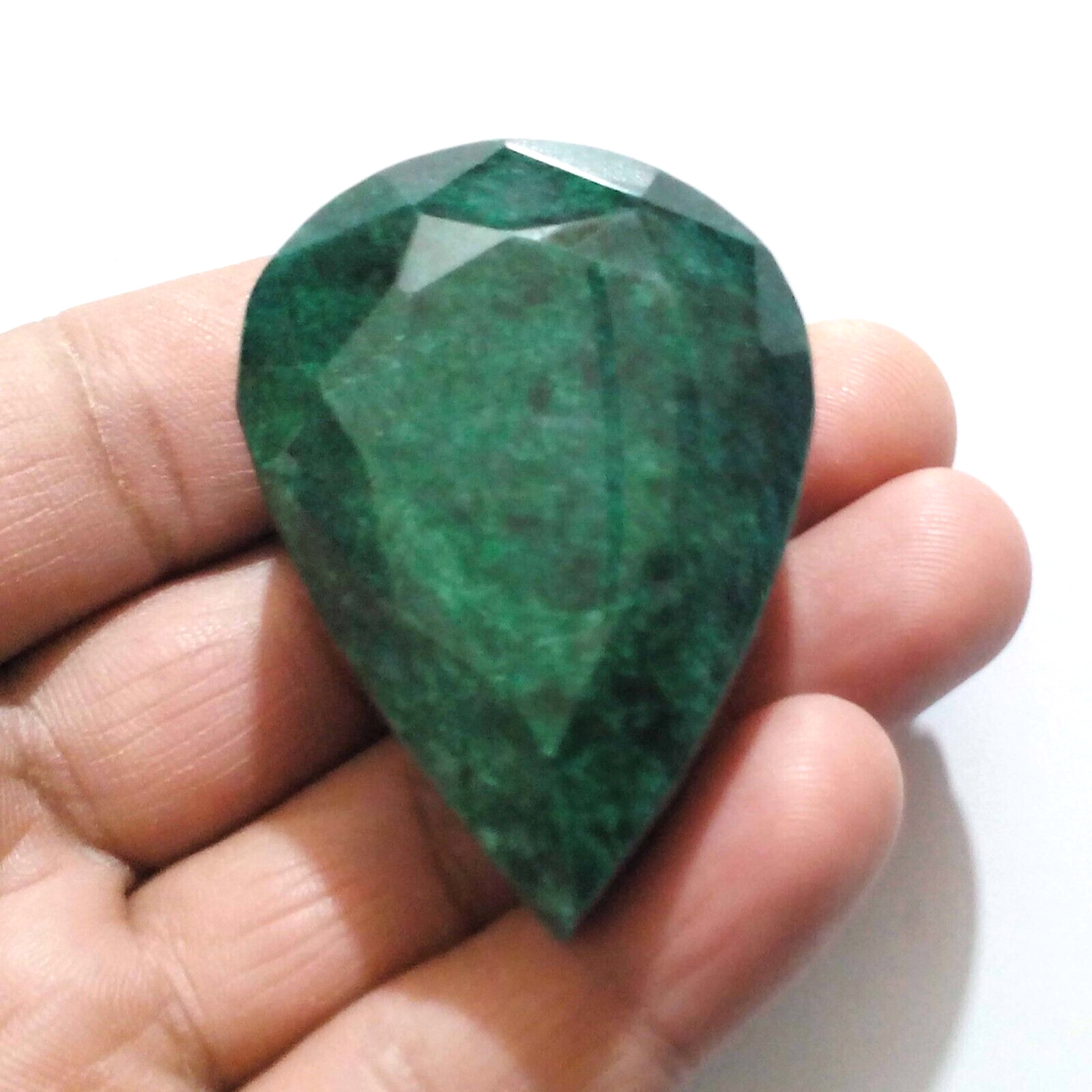 Attractive Brazilian Green Emerald Faceted Pear Shape 360 Crt Loose Gemstone