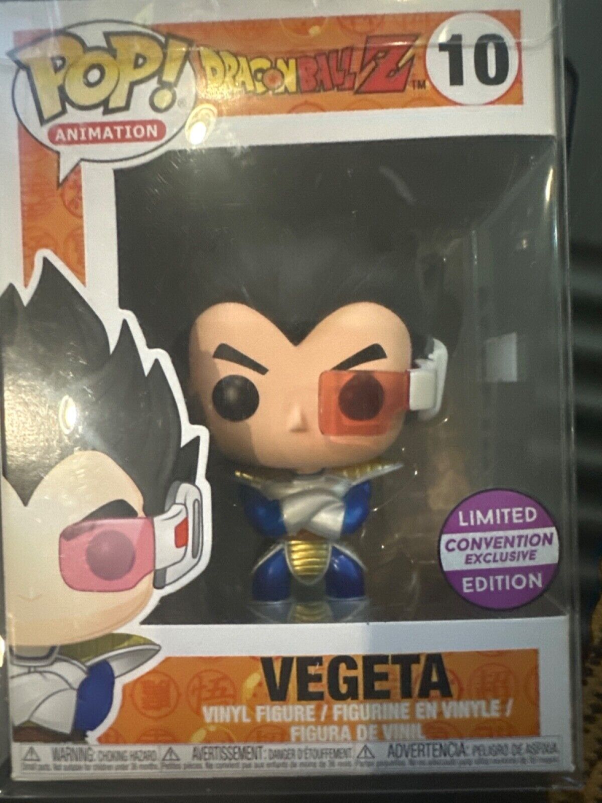 Funko Pop Dragon Ball Z Vegeta 10 Limited Edition Convention Exclusive