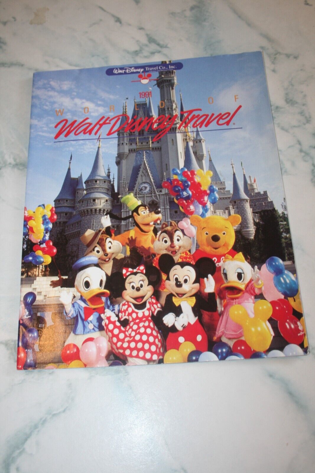 Vintage 1991 Walt Disney Travel Magazine Attractions, Hotels and Prices