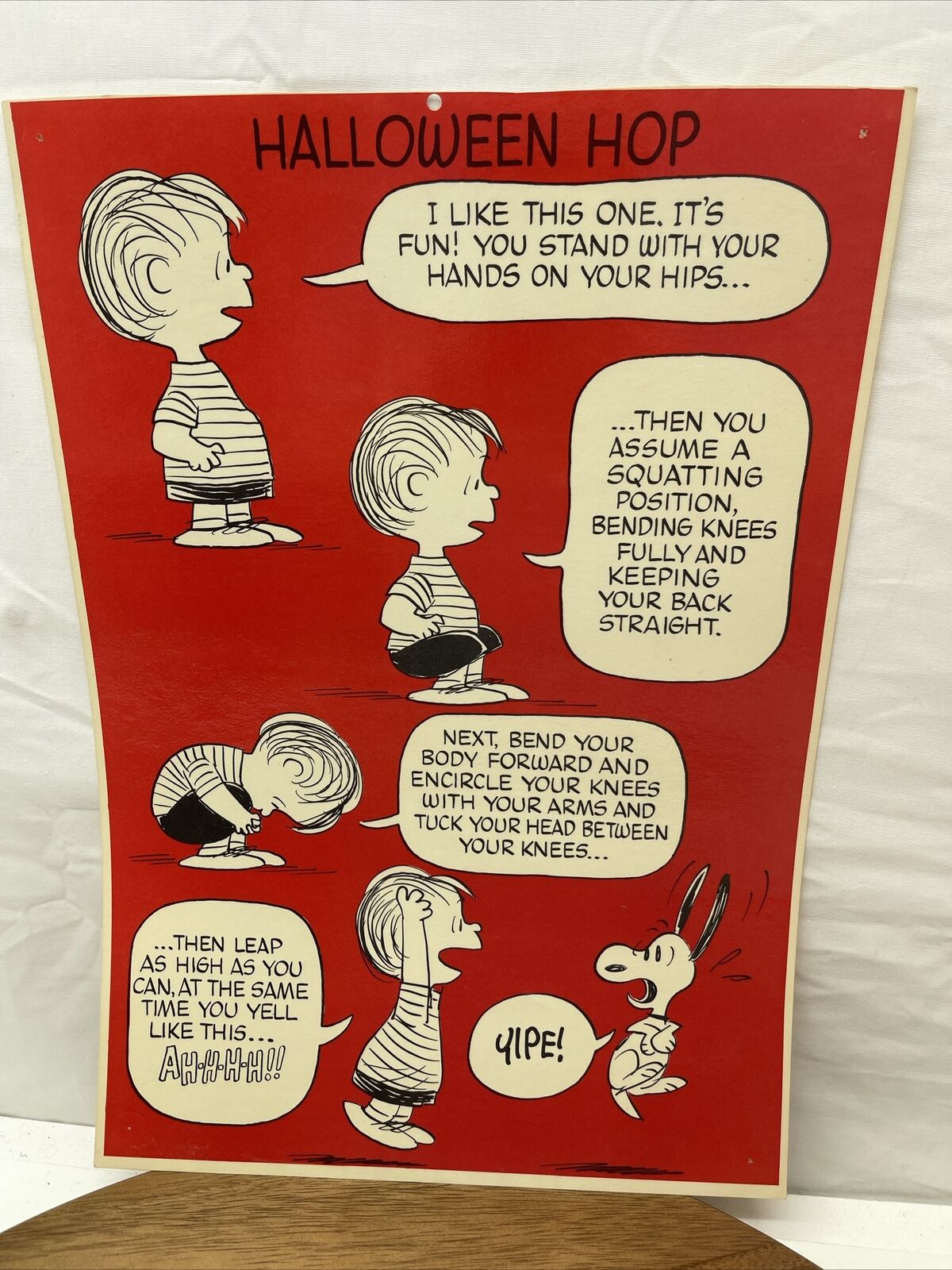 Vintage Schulz Peanuts Snoopy Linus, Posters 15x10 Halloween hop