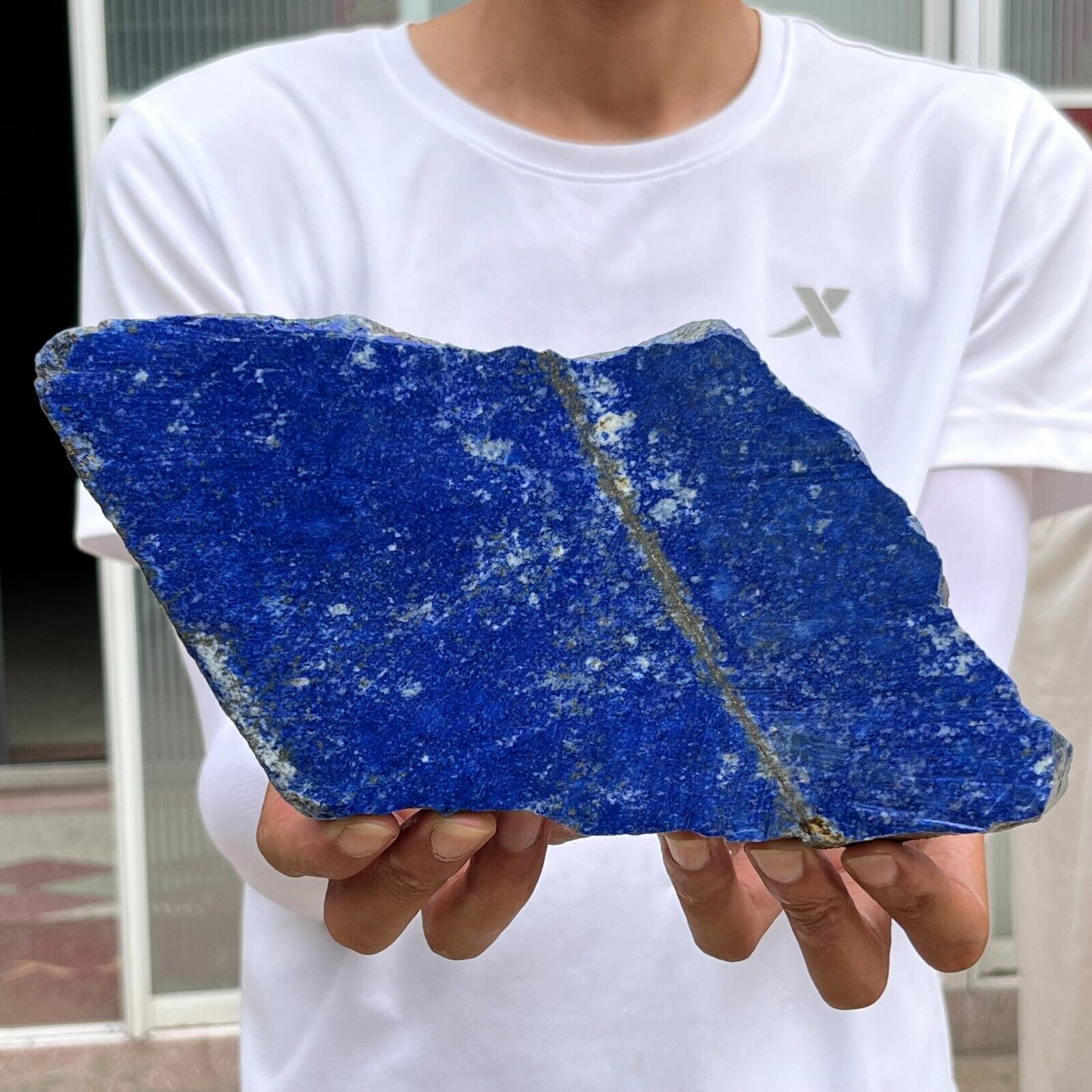 3.64LB Natural Raw Sandwiche Lapis Lazuli Rough Gemstone Crystal Mineral Healing