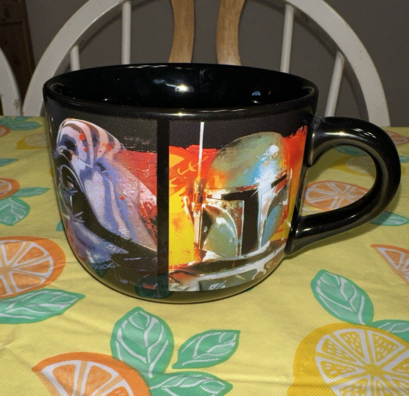Vintage Star Wars 20 oz. Ceramic Soup Mug Vandor LLC Luke Han Solo Vadar