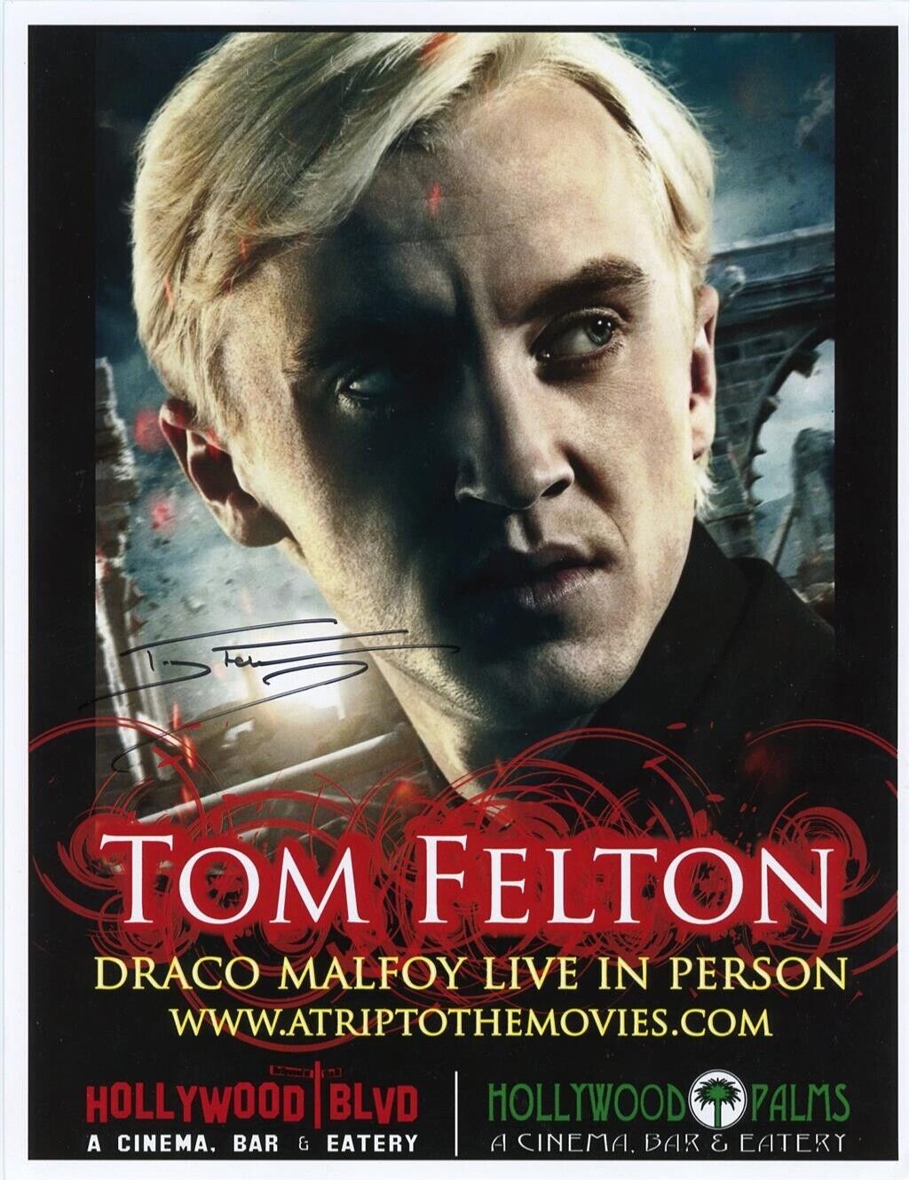 Tom Felton- Signed Advertisement