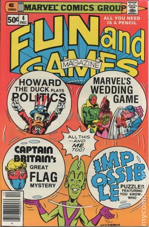 Marvel Fun and Games #4 FN 1979 Stock Image