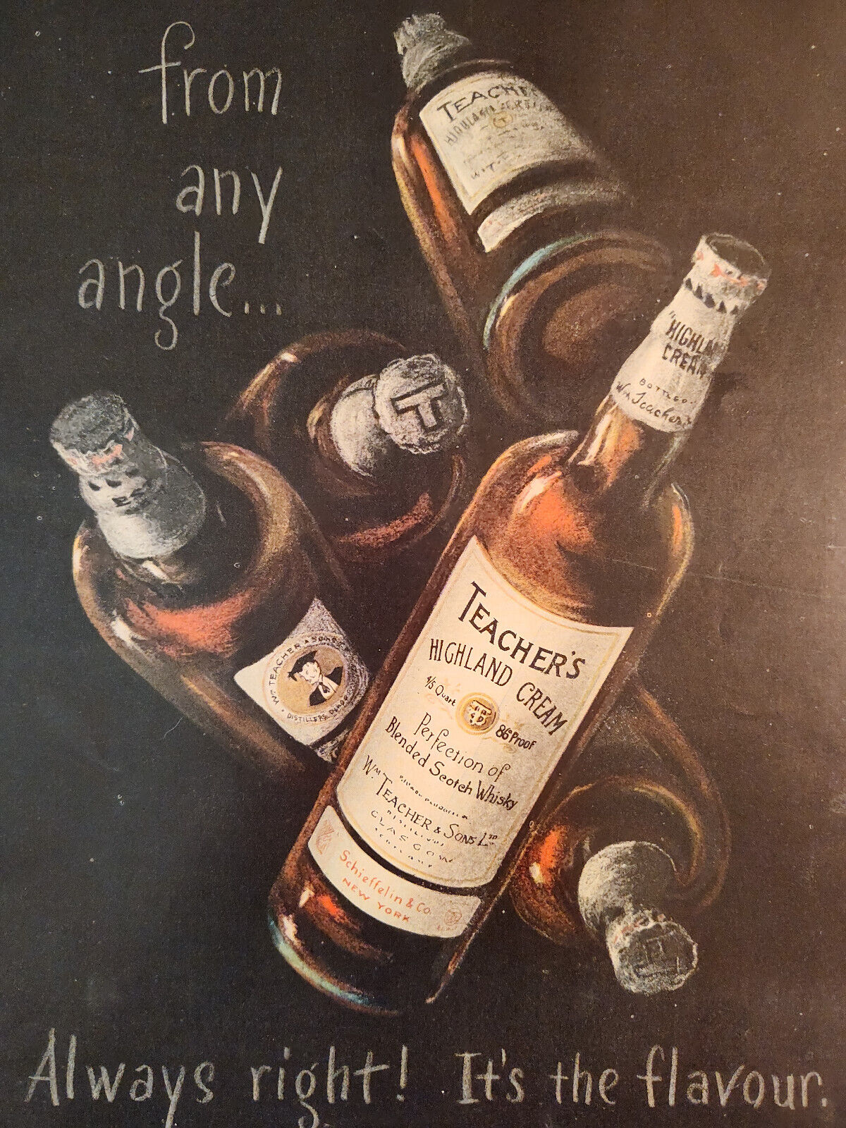 1953 Esquire Ads TEACHERS Highland Creme Scotch Hickock Gifts MacNaughton Whisky