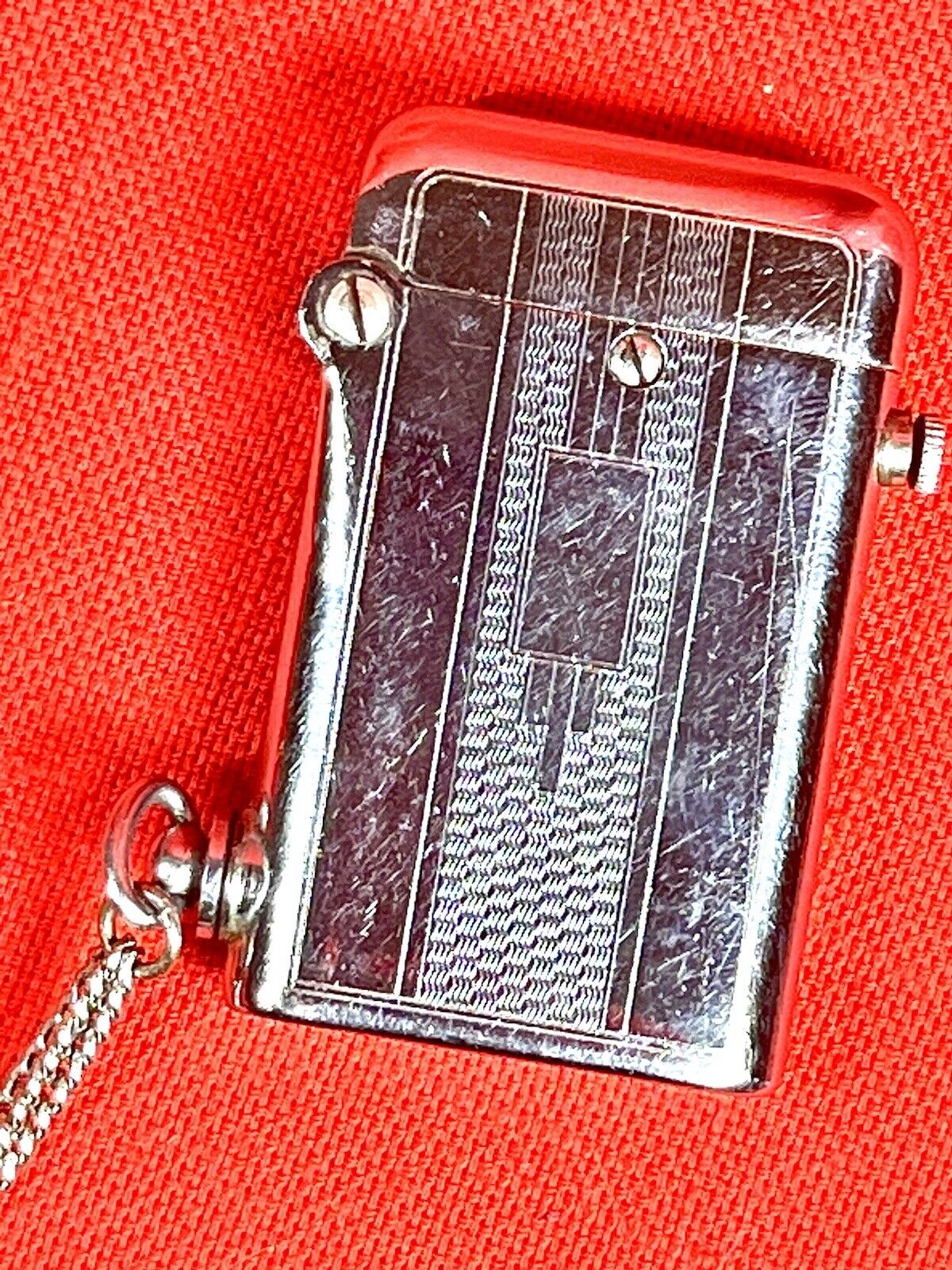 Thorens Antique Double Claw Automatic Model Lighter Suiss Fabrique On Chain Deco