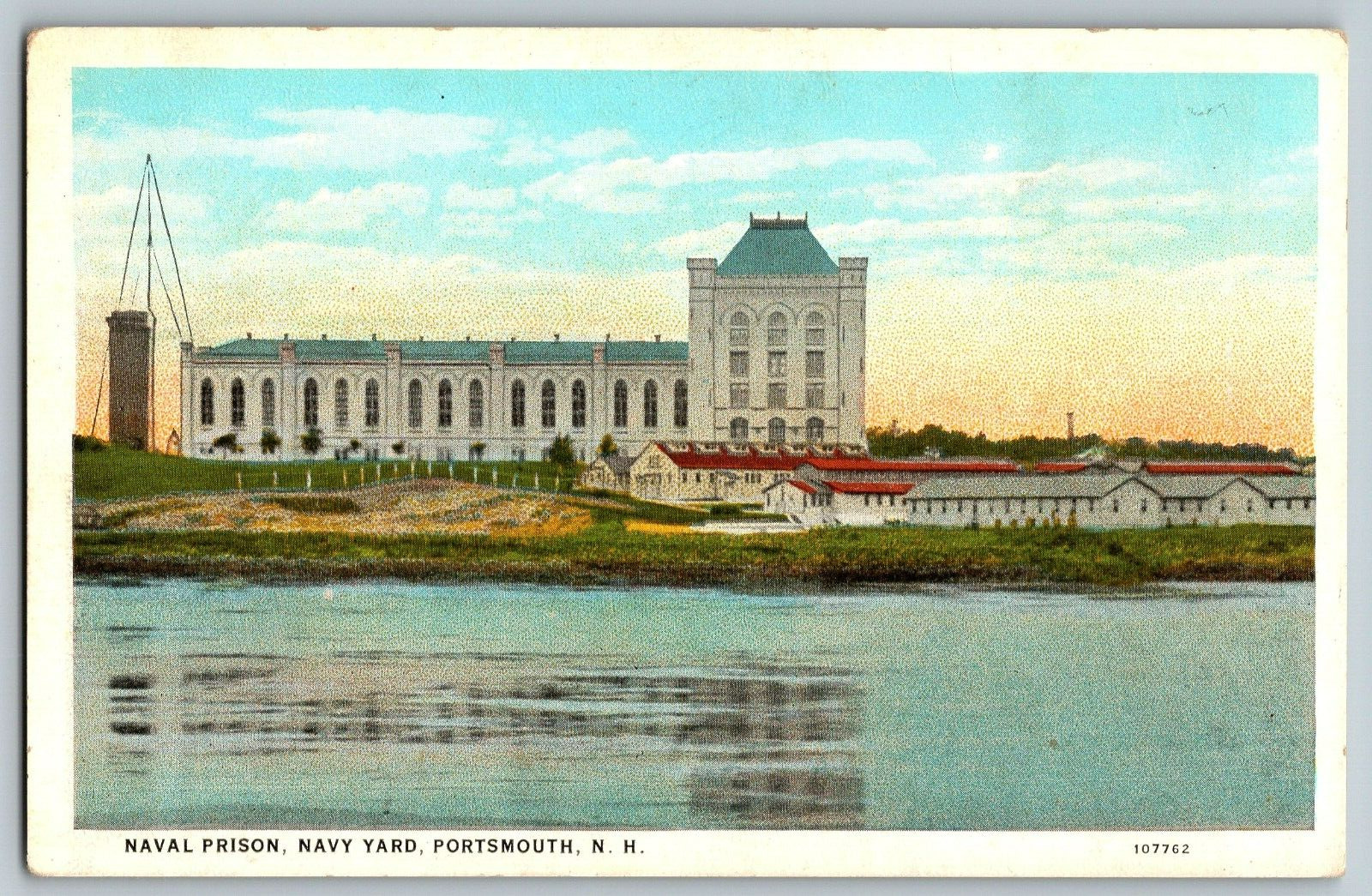 Portsmouth, New Hampshire - Naval Prison, Navy Yard - Vintage Postcard