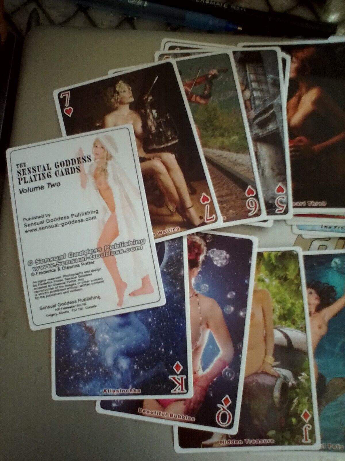 Nude Woman Playing Cards Poker Size Full Deck \