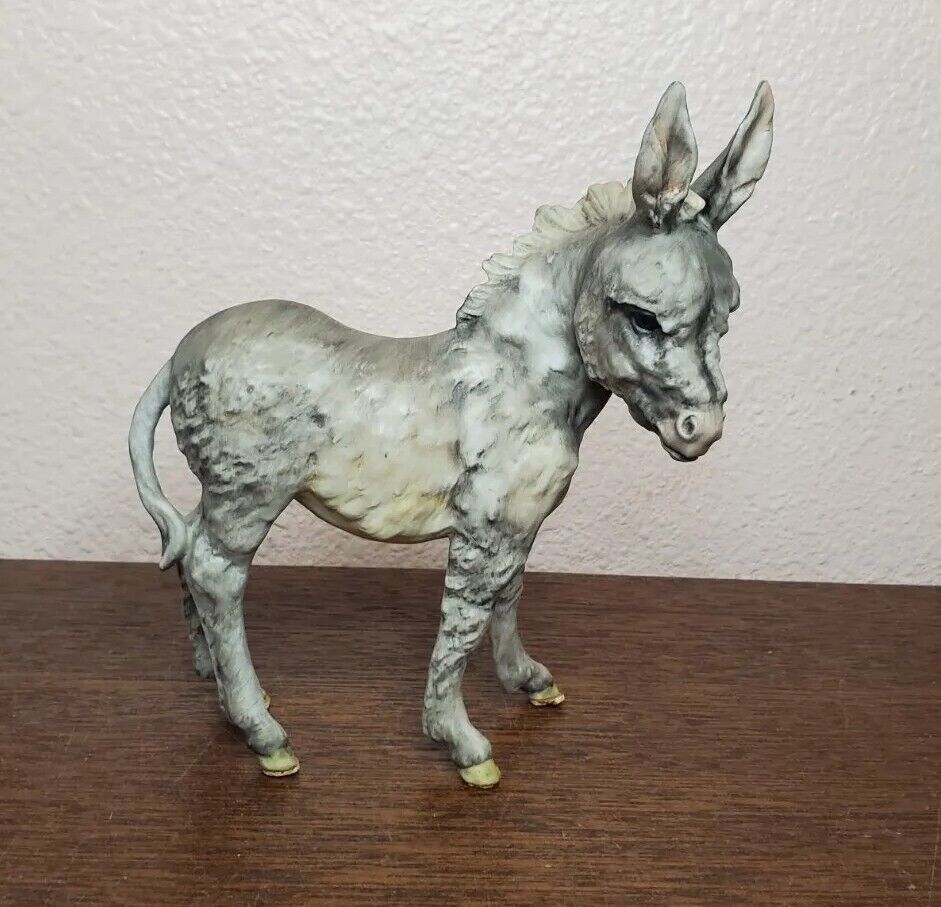 Vintage Kaiser Hand Painted Ceramic Donkey Figurine West Germany (NO STICKER)