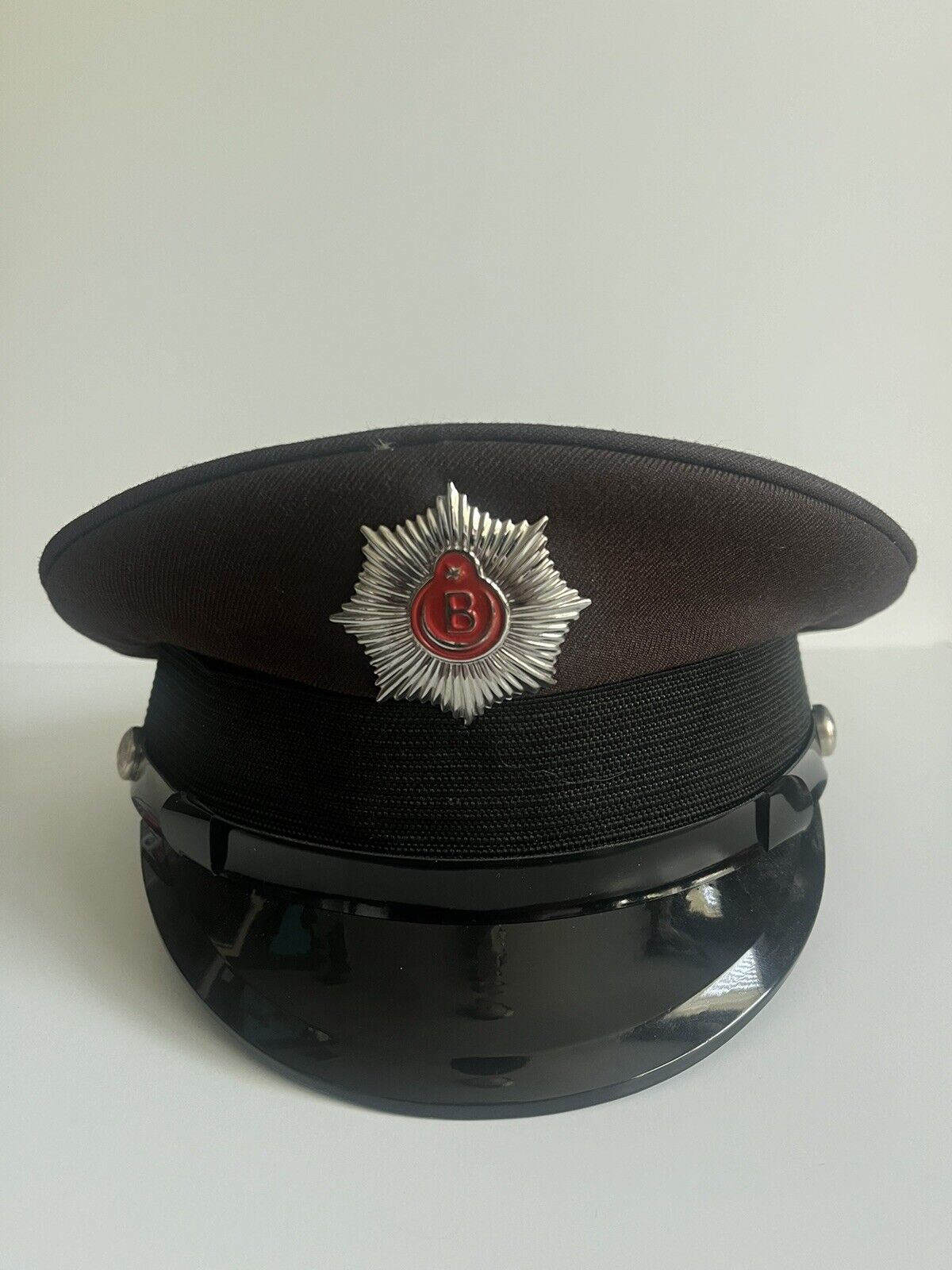 Rare Vintage Turkey Turkish Police Policeman Visor Hat Cap Kral Şapka Very Clean