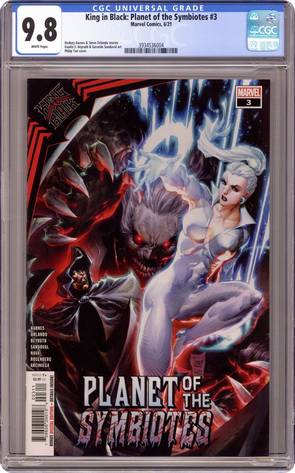 King in Black Planet of the Symbiotes #3 CGC 9.8 2021 3934536004