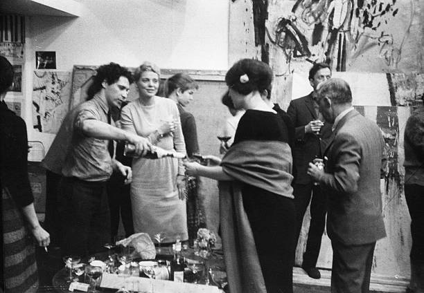 Alfred Leslie\'s Loft Party 1960 OLD PHOTO