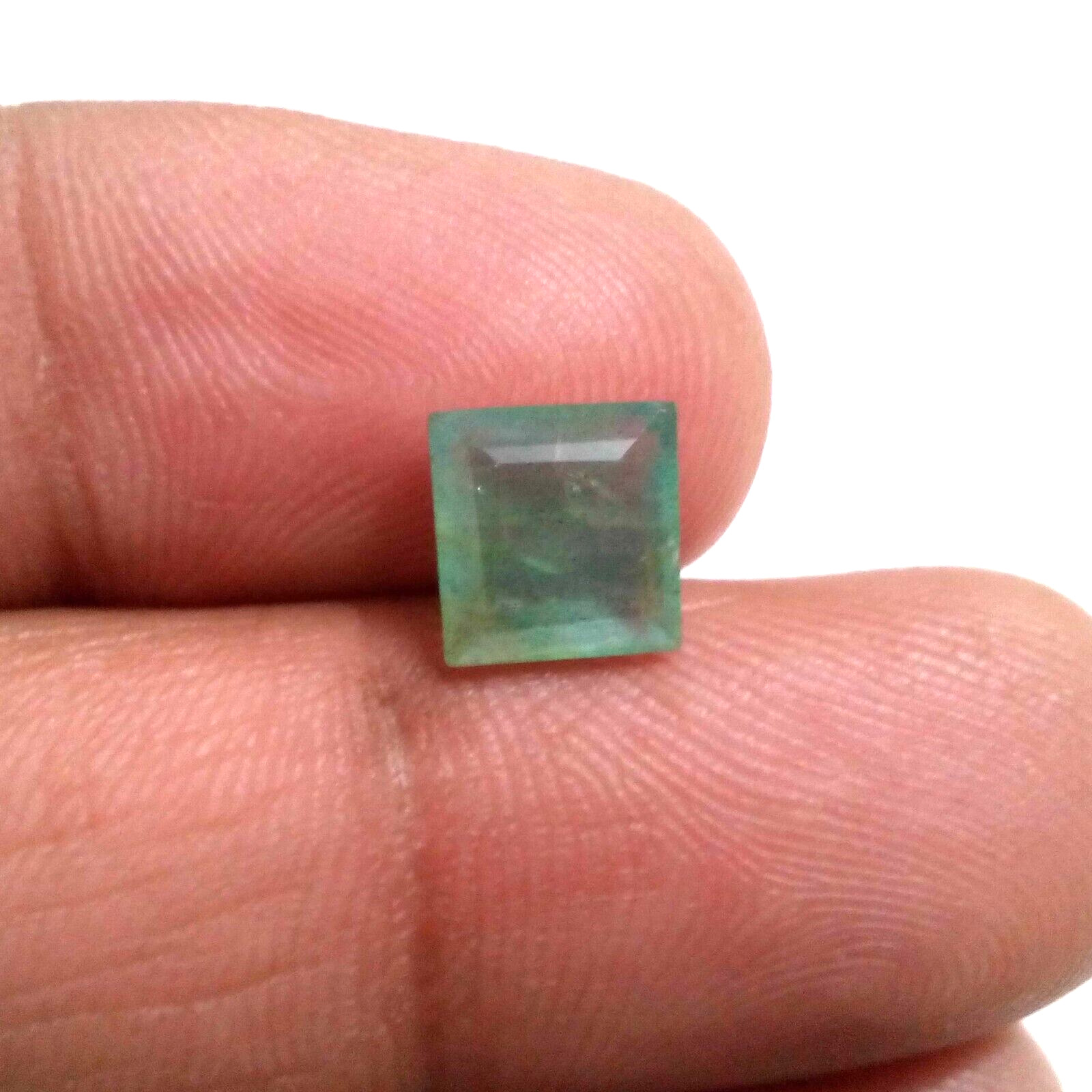 Top Colombian Emerald Square Shape 2.30 Crt Natural Green Faceted Loose Gemstone
