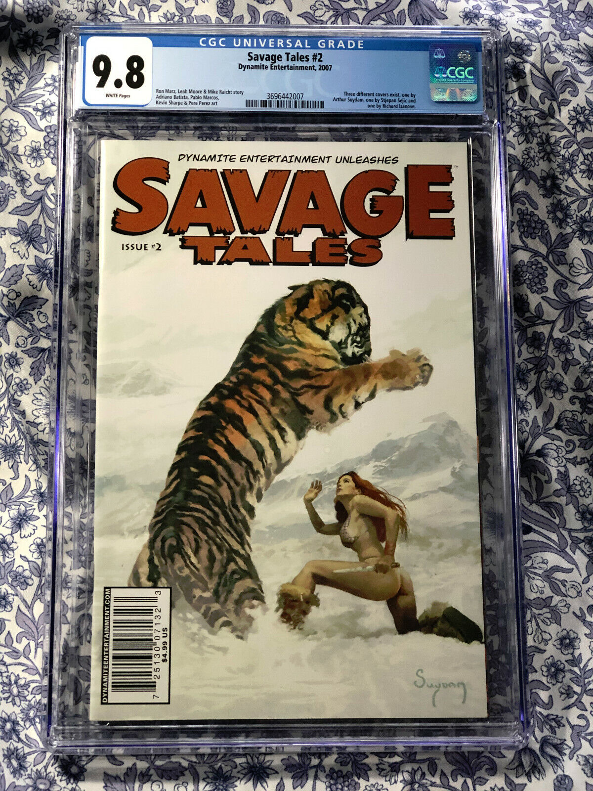 Red Sonja Savage Tales #2 CGC 9.8 Arthur Suydam Cover 2007 Dynamite RARE VHTF