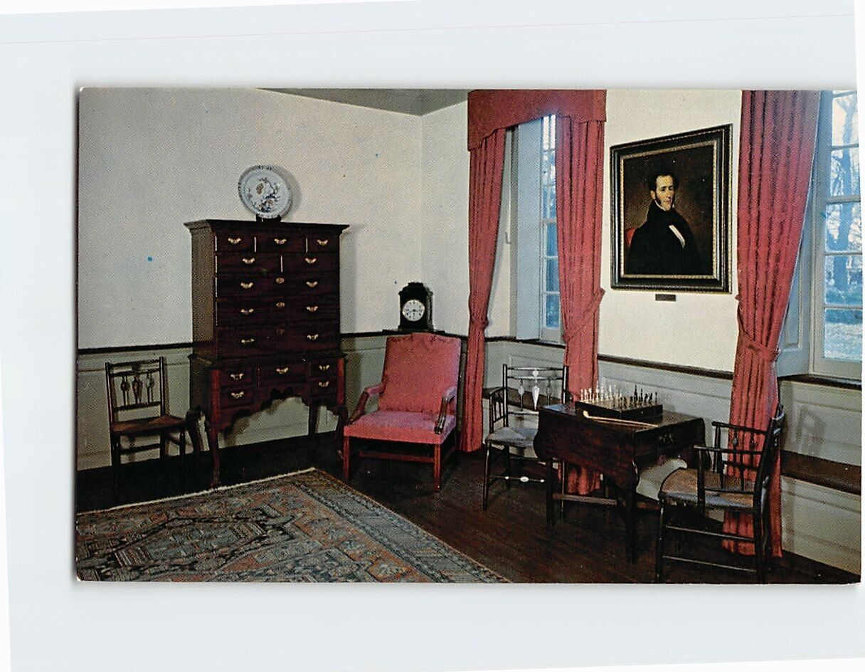 Postcard South Parlor, Stenton Mansion, Philadelphia, Pennsylvania