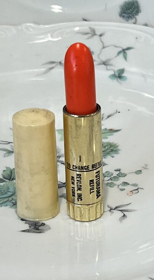 VINTAGE Revlon Futurama Lustrous Lipstick Refill TANGERINE SHERBET NEW