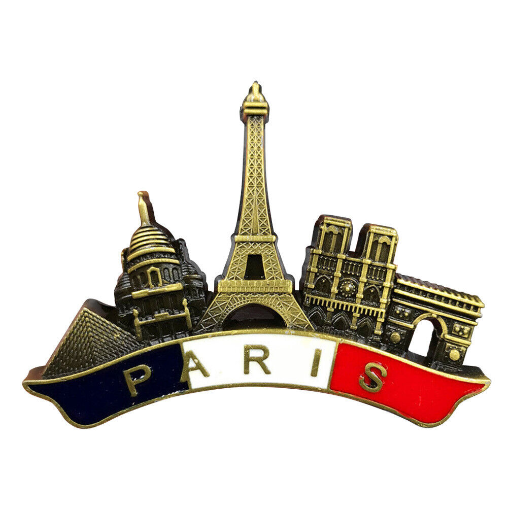 France Paris Eiffel Tower Arc De Triomphe Tourist Gift Souvenir 3D Fridge Magnet