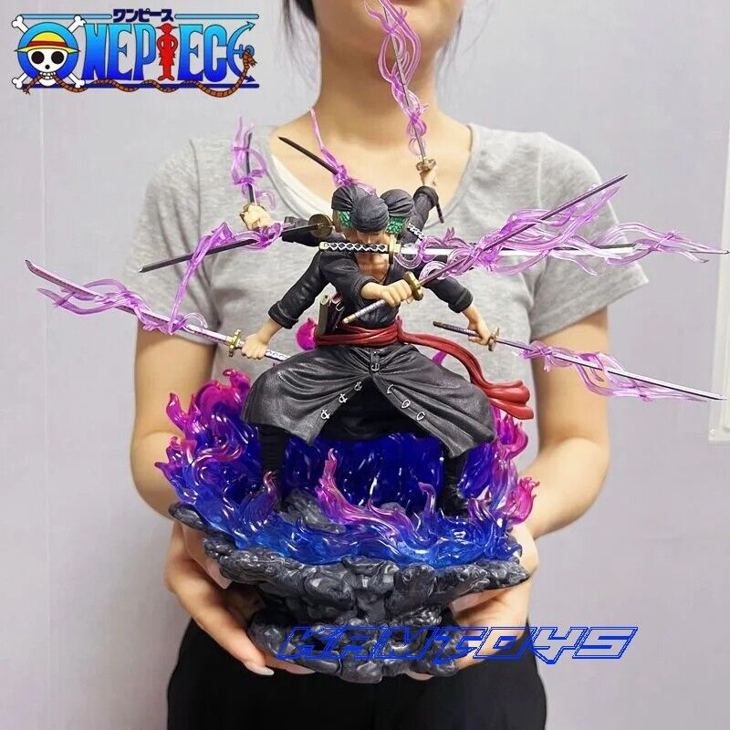 40cm One Piece Roronoa Zoro Figure Anime PVC Statue Model Collectible Toys Gift