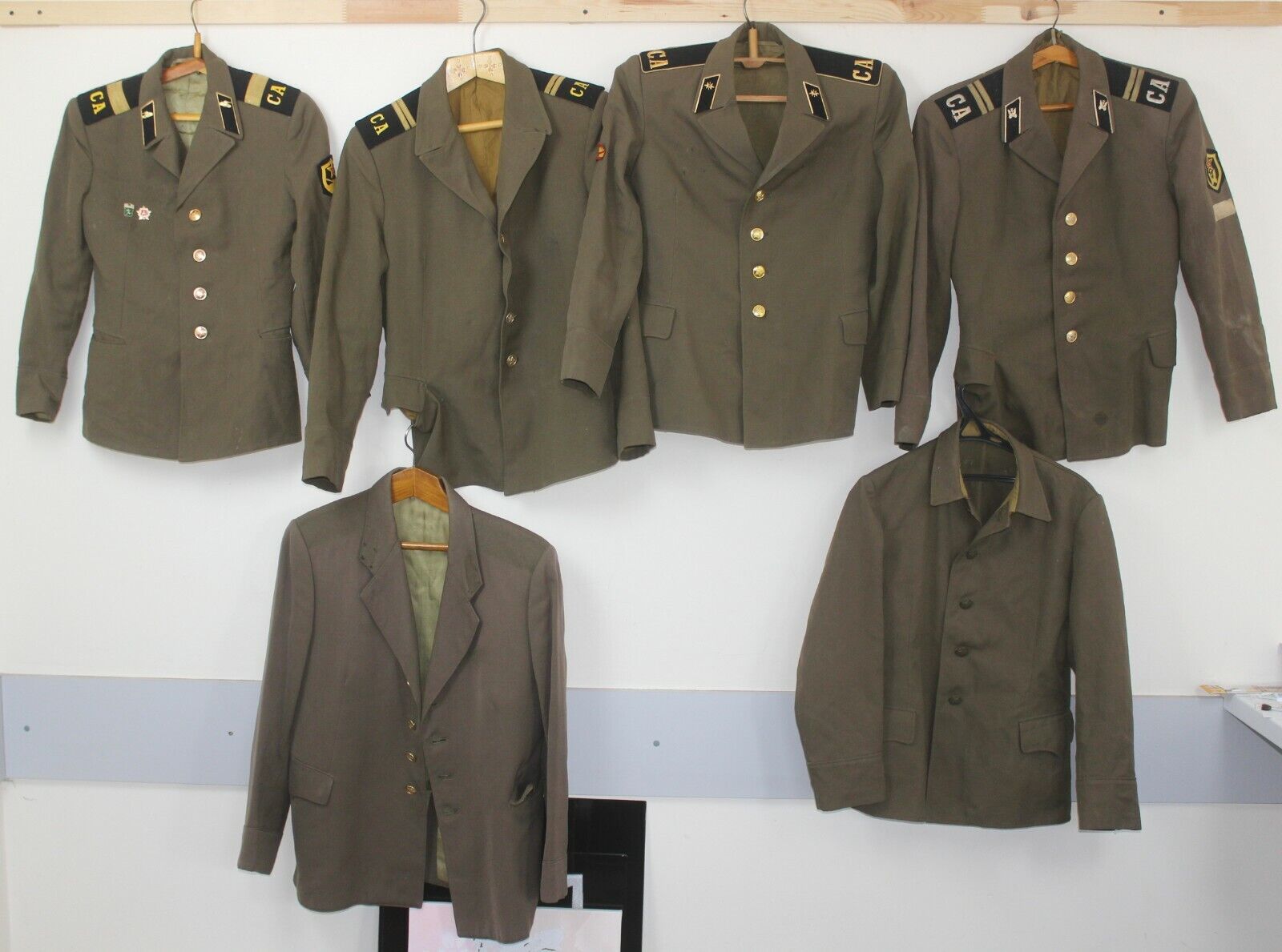Soviet military uniform Military Field Uniform  Red Army Jackets USSR 6 pieces