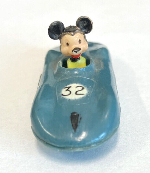 1960'S Marx Elm Disneykins Disney Mickey Mouse Driving Sports Blue 32  Car Rare