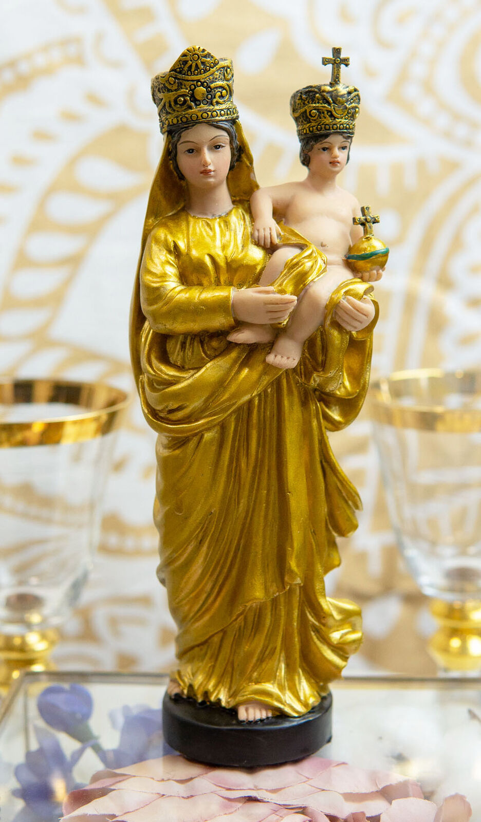 Our Lady of Prompt Succor Statue Colored Version Divinity Collection Jesus