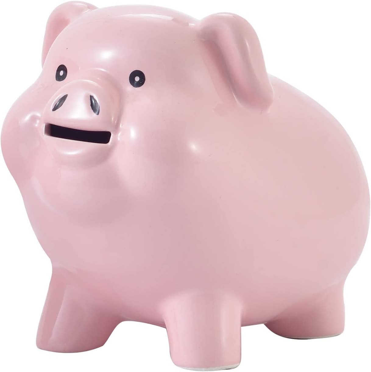 PIG WORLD Piggy Bank for Adults Must Break to Open,Ceramic,Girls Piggy Bank for 