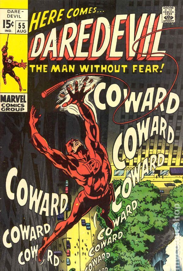 Daredevil #55 VG+ 4.5 1969 Stock Image
