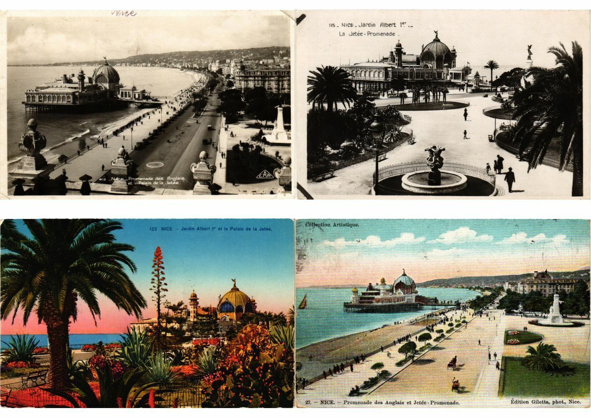FRANCE NICE Mostly PALAIS DE LA JETÉE 300 Vintage Postcards (L2660)