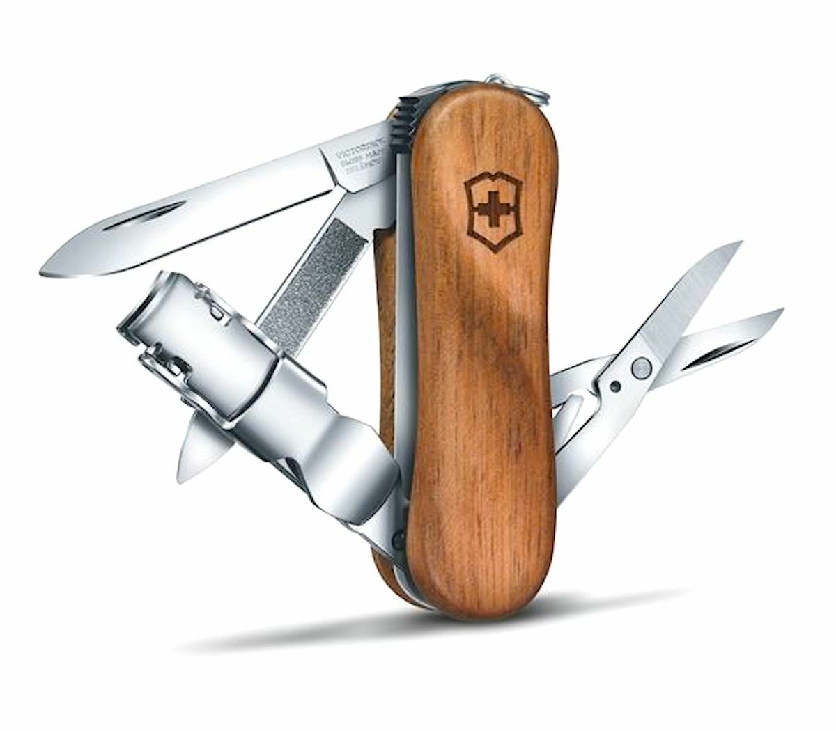 VICTORINOX NailClip 580  Walnut Boxed - Pocket Knife W/ Nail Clipper Switzerland