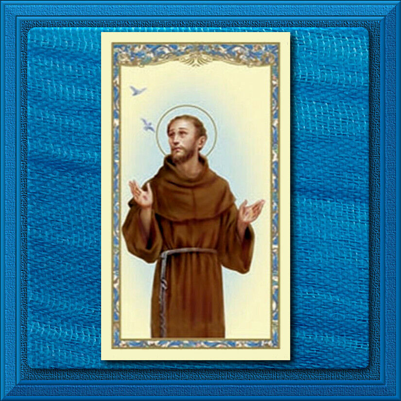 Saint Francis of Assisi CATHOLIC Prayer Holy Card LORD Make Me an Instrument